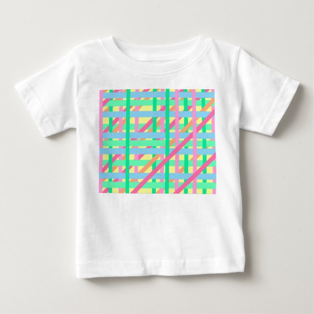 Camiseta Para Bebê Páscoa Linhas Cruzadas (Frente)