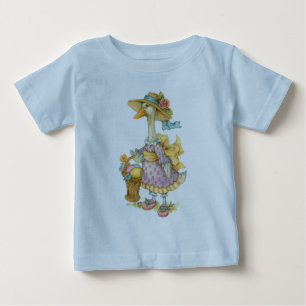 Camiseta Para Bebê Páscoa Madre Goose