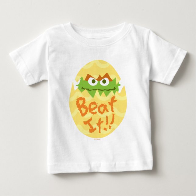 Camiseta Para Bebê Páscoa Oscar the Grouch (Frente)