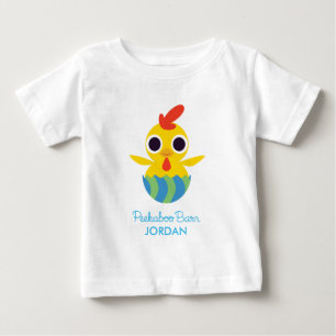 Camiseta Para Bebê Páscoa Peekaboo Barn Bandido do Pintinho 2