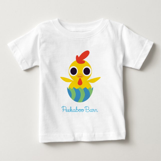 Camiseta Para Bebê Páscoa Peekaboo Barn | Bandido do Pintinho 2 (Frente)