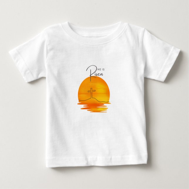 Camiseta Para Bebê Páscoa T-Shirt (Frente)