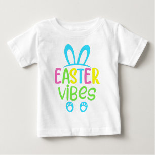 Camiseta Para Bebê Páscoa Vibes Pastel