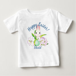 Camiseta Para Bebê Páscoas Lily e Bunnies Doces