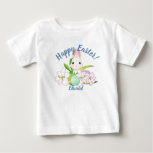 Camiseta Para Bebê Páscoas Lily e Bunnies Doces