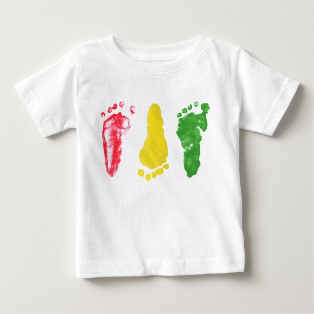 Camiseta Para Bebê Pasos bebe rasta (Frente)