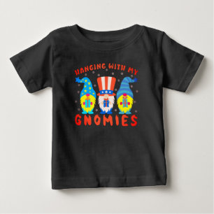 Camiseta Para Bebê Passando Com Meus Gnomos Correspondendo Ao Natal D