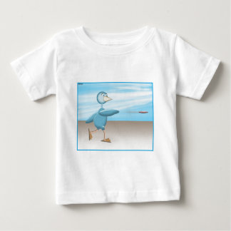 Camiseta Para Bebê Pássaro Azul