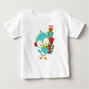 Camiseta Para Bebê Pássaro de Natal, Pássaro Bonito, Presentes, Prese