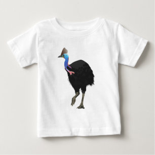 Camiseta Para Bebê Pássaro do Cassowary