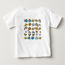 Camiseta Para Bebê Pássaro & Passarinhos