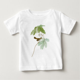 Camiseta Para Bebê Pássaros de John James Audubon do pardal de