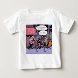Camiseta Para Bebê Pássaros Engraçados De Uma Pena