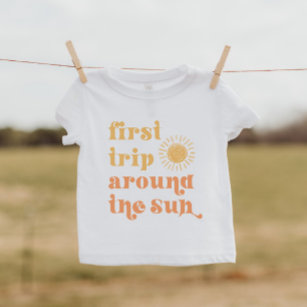 Camiseta Para Bebê Passear em torno da camisa-do-sol