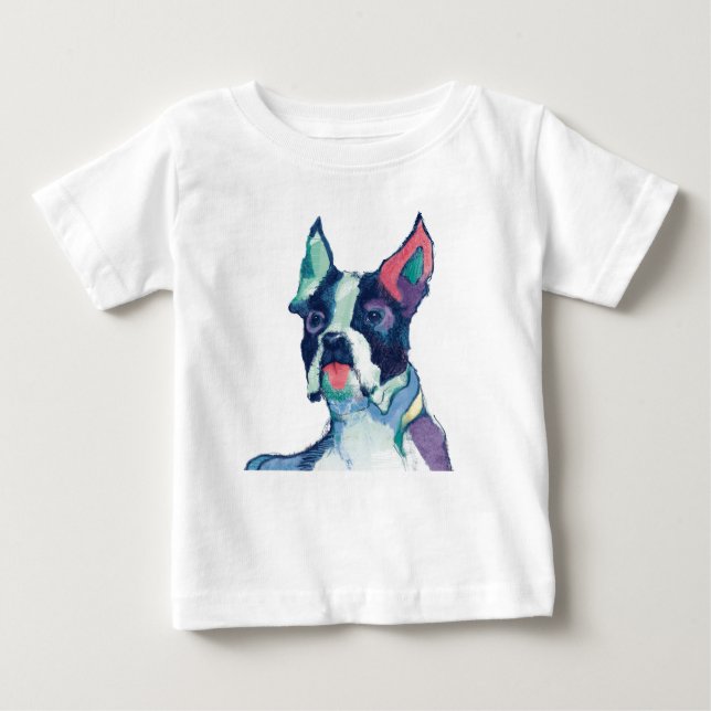 Camiseta Para Bebê Pastel da aguarela de Ulysses (Frente)