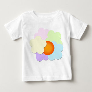 Camiseta Para Bebê Pastel Sunset Baby T-Shirt