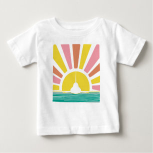 Camiseta Para Bebê Pastel T-38 Sunset