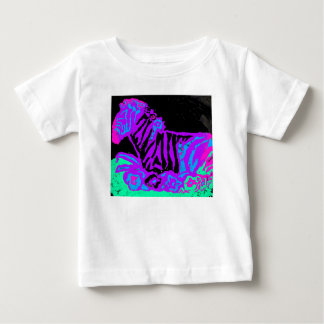 Camiseta Para Bebê Pastel Zebra