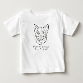 Camiseta Para Bebê Pastor Alemão, Construído para Proteger, Nascido p