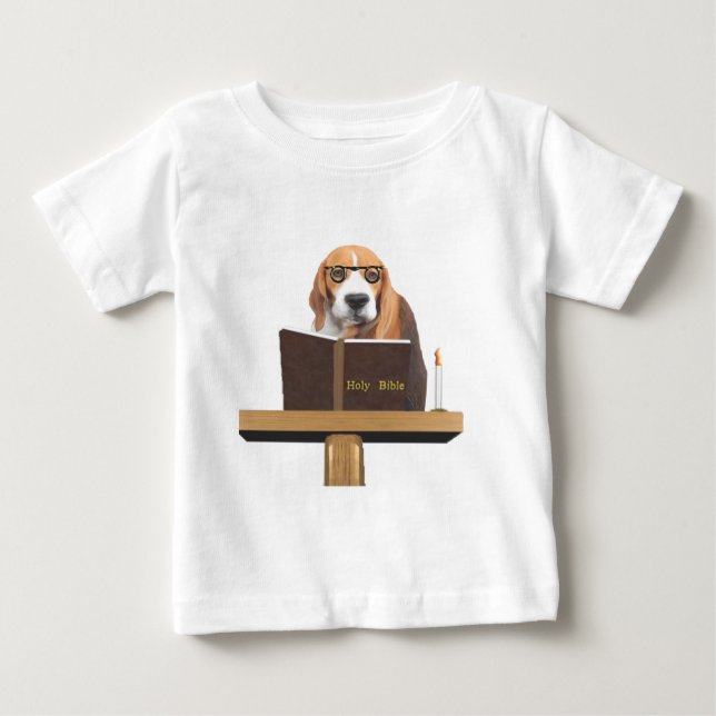 Camiseta Para Bebê Pastor de Cães (Frente)