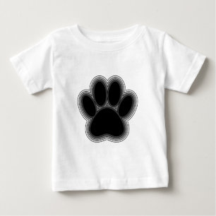 Camiseta Para Bebê Pata de Cães com Descrições