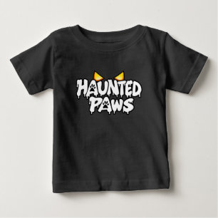 Camiseta Para Bebê Patas Assombradas Olhos Assustadores Halloween Uni