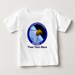 Camiseta Para Bebê Patch da Missão de Satélite Idaho Spudnik