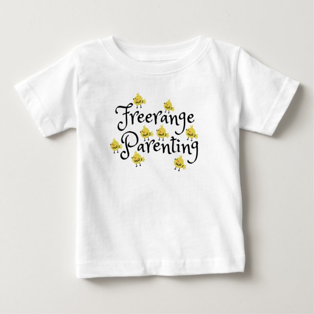 Camiseta Para Bebê Paternidade/maternidade de livre-criação com pinti (Frente)