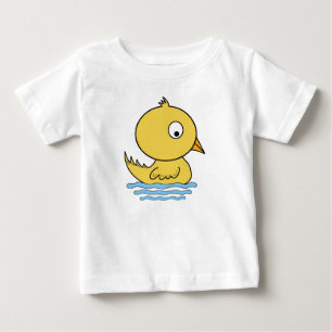 Camiseta Para Bebê Pato amarelo