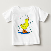 Pato bonito na chuva