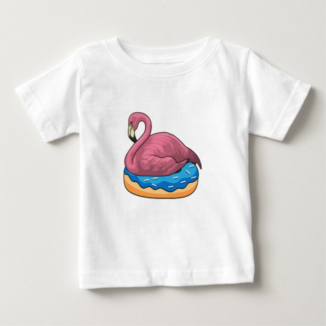 Camiseta Para Bebê Pato com Rosquinha (Frente)