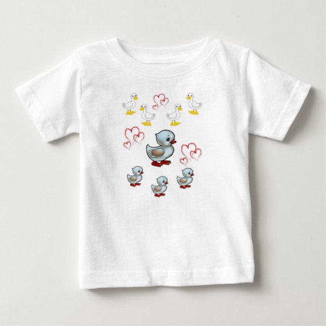 Camiseta Para Bebê Pato de Camiseta de Bebê (Frente)
