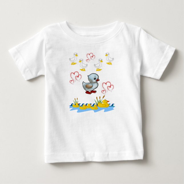 Camiseta Para Bebê Pato de Camiseta de Bebê (Frente)