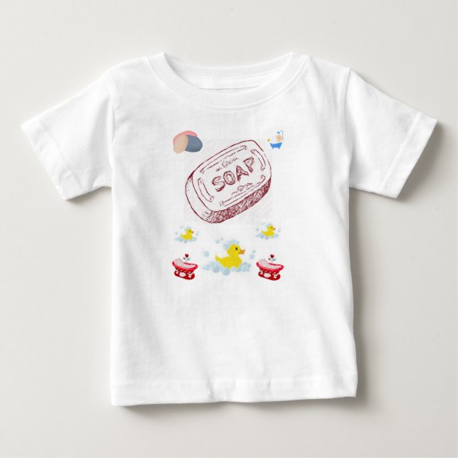 Camiseta Para Bebê Pato de Camiseta de Bebê (Frente)