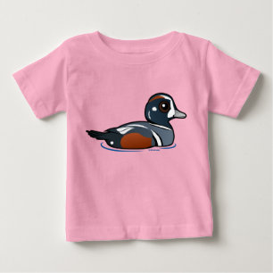 Camiseta Para Bebê Pato do Harlequin de Birdorable