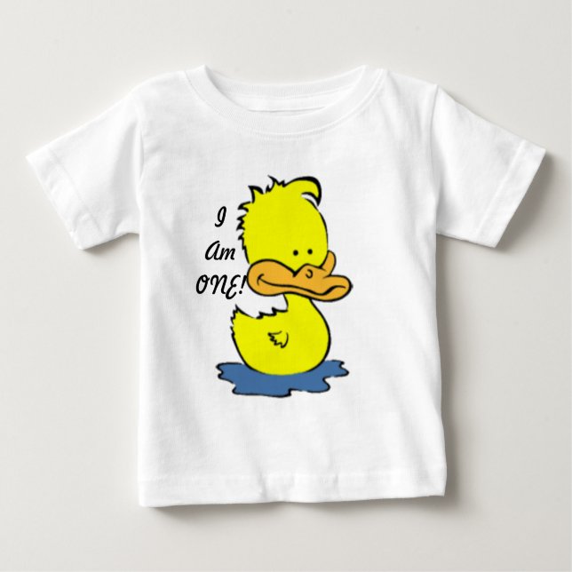 Camiseta Para Bebê Pato dos desenhos animados, eu sou um Tshirt (Frente)