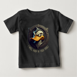 Camiseta Para Bebê Pato Engraçado