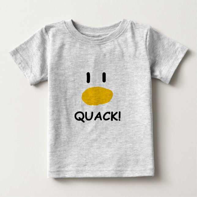 Camiseta Para Bebê pato kawaii (Frente)