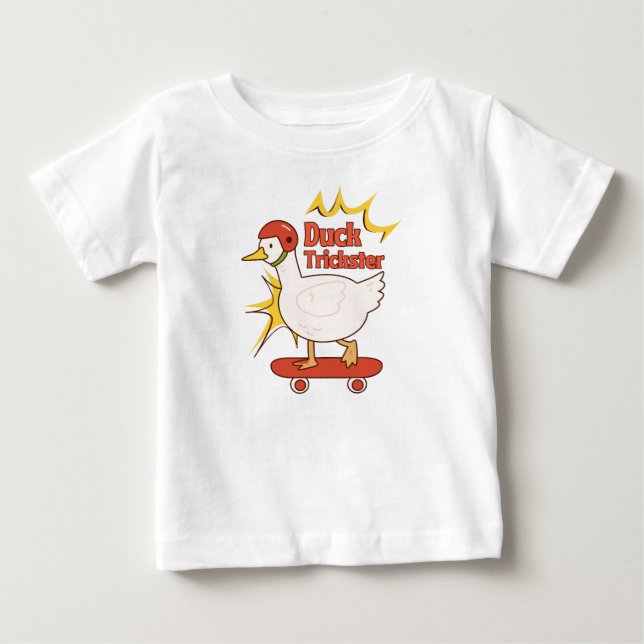 Camiseta Para Bebê Pato malandro  (Frente)