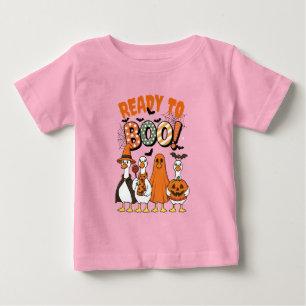 Camiseta Para Bebê Patos Engraçados Prontos para Boo Halloween