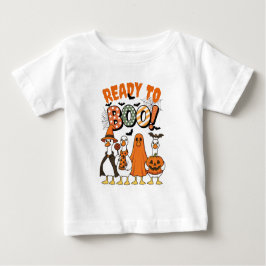 Camiseta Para Bebê Patos Engraçados Prontos para Boo Halloween
