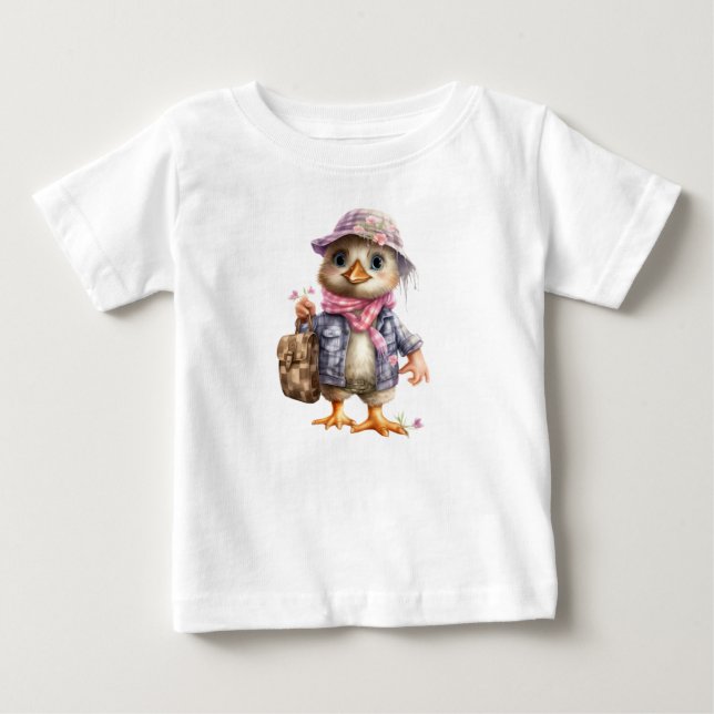 Camiseta Para Bebê Patozinho (Frente)