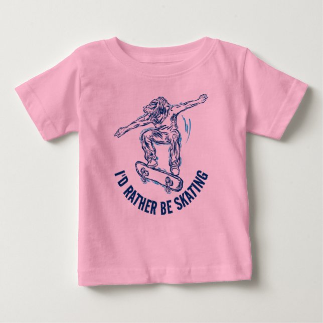 Camiseta Para Bebê Patre Fazendo Ar De Médio, Preferencialmente Estan (Frente)