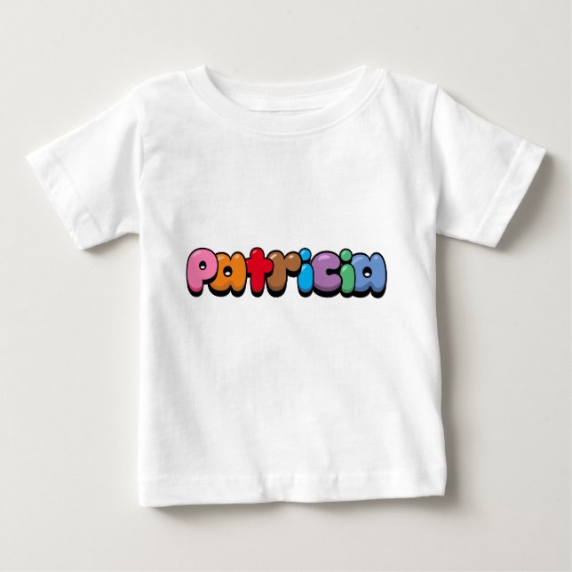 Camiseta Para Bebê Patricia (Frente)