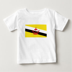 Camiseta Para Bebê Patriotic Brunei Flag