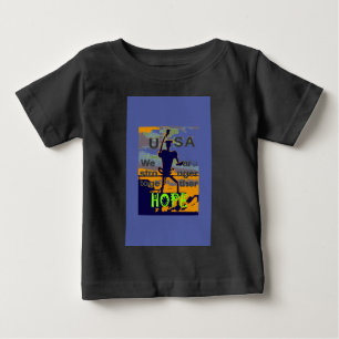 Camiseta Para Bebê Patriotic USA Hope Graphic