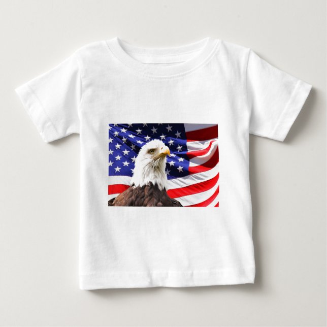 Camiseta Para Bebê Patriótico (Frente)