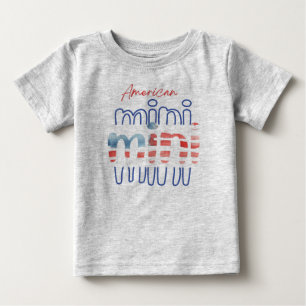 Camiseta Para Bebê Patriótico Americano em 4 de julho