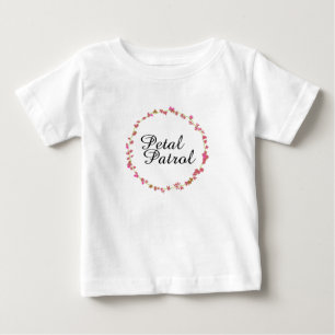 Camiseta Para Bebê Patrulha Petal para Meninas Flores