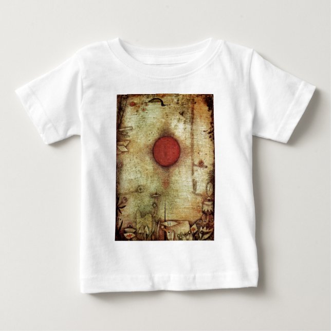Camiseta Para Bebê Paul Klee Ad Marginem Painting (Frente)